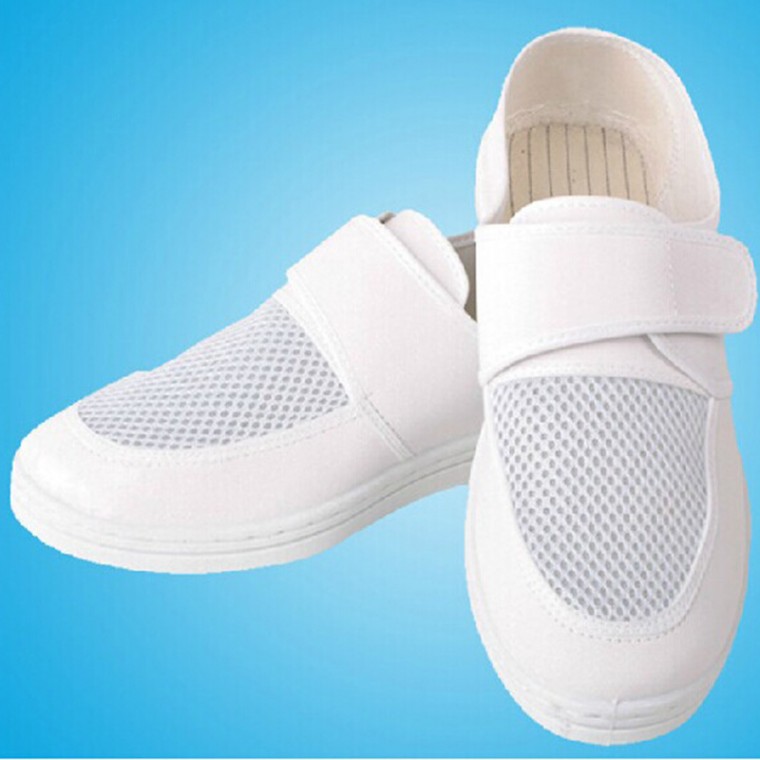 pvc底夏季网面透气无尘鞋软底防滑